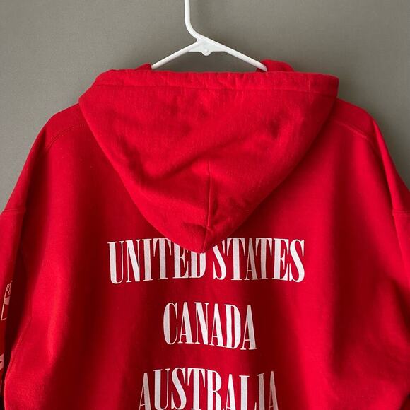 Shadow hill sz M red‎ countries hoodie - Picture 9 of 11